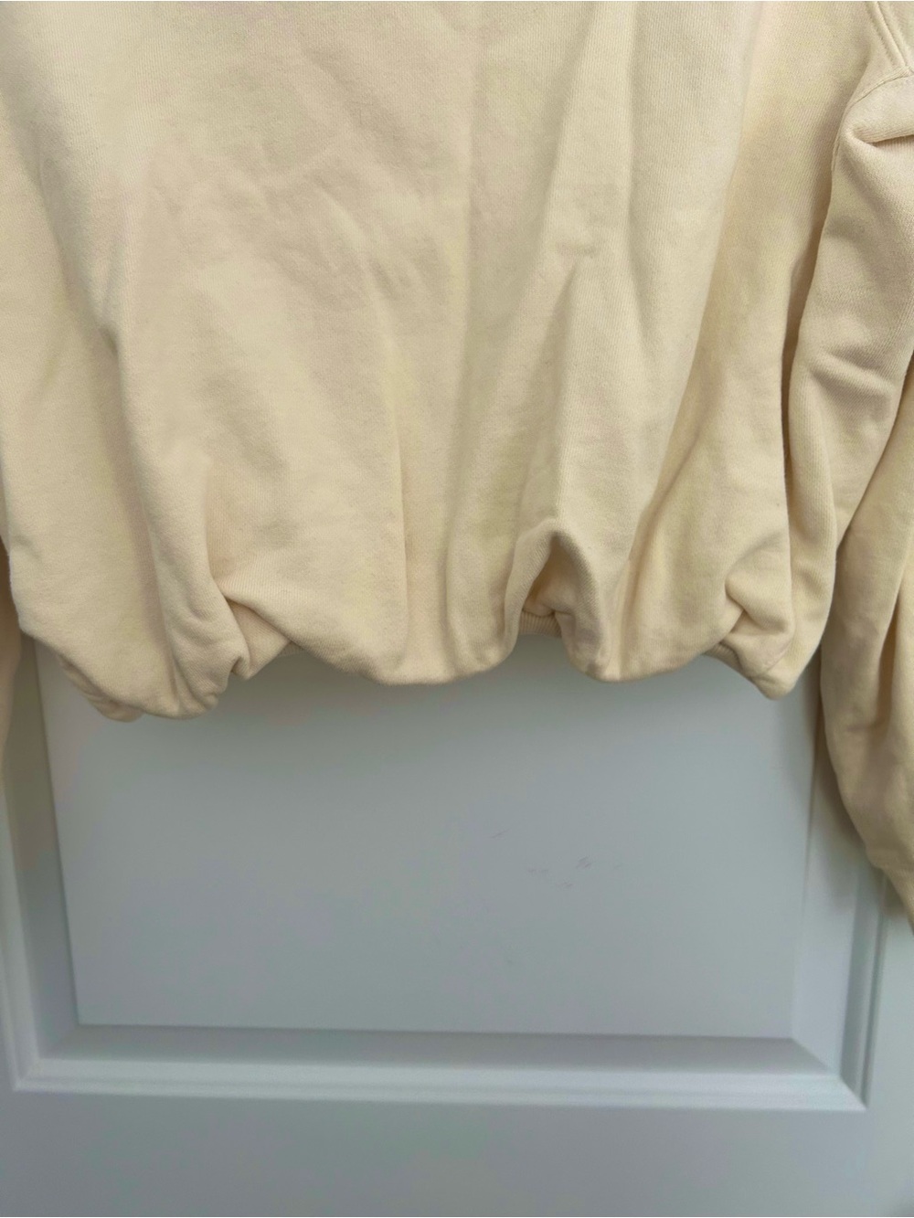 Gap Butter Yellow Cropped Sweatshirt - Picture 4 of 5